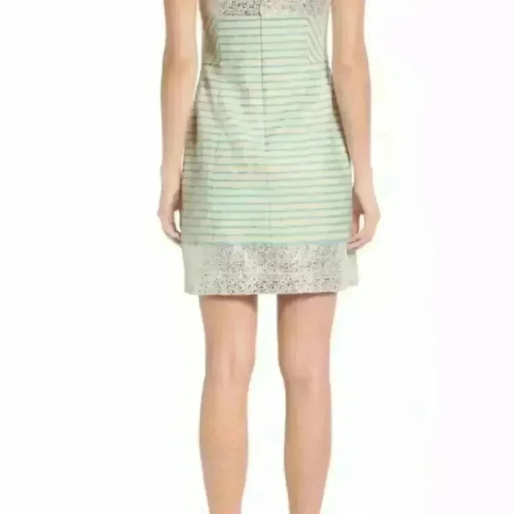 Bayview Stripe Metallic Blue Pulitzer dress Lilly Pulitzer 4 NWT - Picture 12 of 12